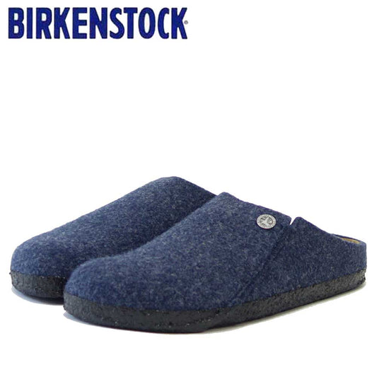 ビルケンシュトック BIRKENSTOCK Zermatt Rivet（ツェルマット）幅広（レギュラーフィット） 1017519（ウールフェルト／ダークブルー）メンズ イタリア製 室内履き「靴」