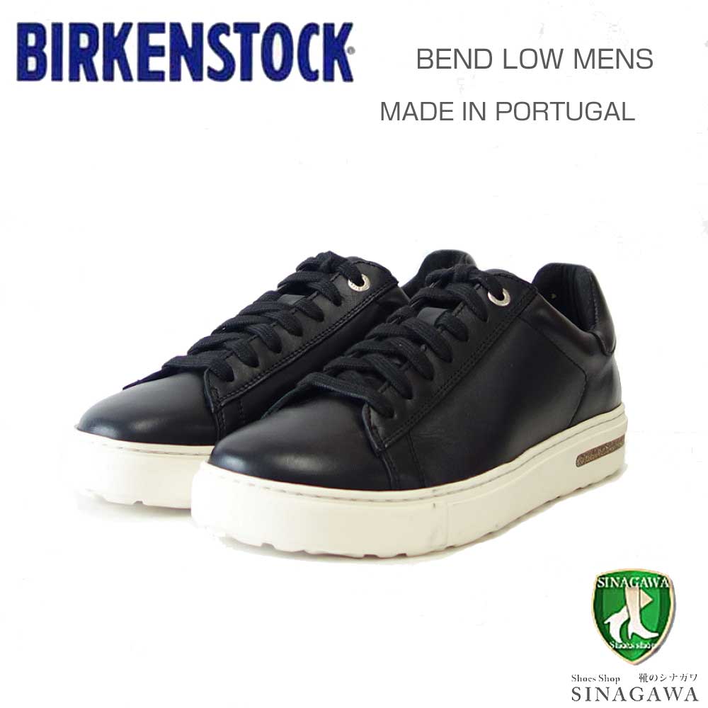 ビルケンシュトック BIRKENSTOCK Bend Low（ベンド ロー）  1017721（ナチュラルレザー／ブラック） メンズ レザー スニーカー コンフォート シューズ「靴」