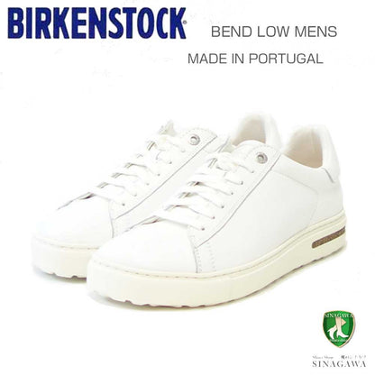 ビルケンシュトック BIRKENSTOCK Bend Low（ベンド ロー）  1017723（ナチュラルレザー／ホワイト） メンズ レザー スニーカー コンフォート シューズ「靴」