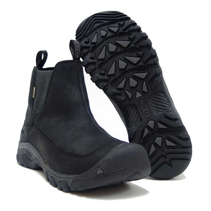 キーン KEEN  アンカレッジ ブーツ スリー ウォータープルーフ  1017789 ブラック（メンズ） サイドゴアブーツ ワークブーツ 「靴」