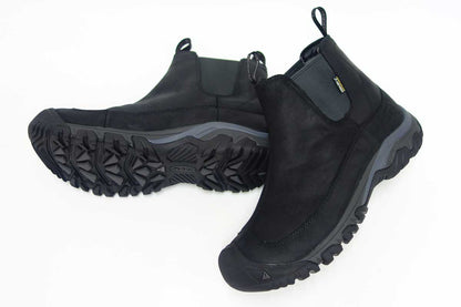 キーン KEEN  アンカレッジ ブーツ スリー ウォータープルーフ  1017789 ブラック（メンズ） サイドゴアブーツ ワークブーツ 「靴」