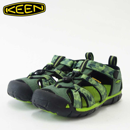 KEEN キーン KIDS Seacamp 2 cnx <br>1018113（キッズ）1018109 <BR>シーキャンプツーシーエヌエックス<br>カラー：DUCK GREEN / GREENERY<BR>「靴」