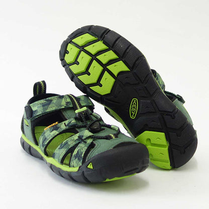 KEEN キーン KIDS Seacamp 2 cnx <br>1018113（キッズ）1018109 <BR>シーキャンプツーシーエヌエックス<br>カラー：DUCK GREEN / GREENERY<BR>「靴」