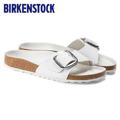 BIRKENSTOCKビルケンシュトックMADRIDBigBuckle（マドリッド）1018866（ナローフィット）ナチュラルレザー／ホワイト（レディース）「正規輸入品」ドイツ生まれの快適サンダル「靴」