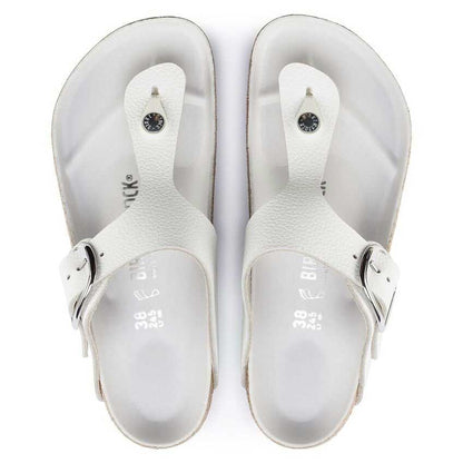BIRKENSTOCKビルケンシュトックGizehBigBuckle（ギゼビッグバックル）ホワイト1018885（レギュラーフィット幅広）天然皮革レディースサンダルトングミュールクロッグコンフォートドイツ製「正規品」「靴」