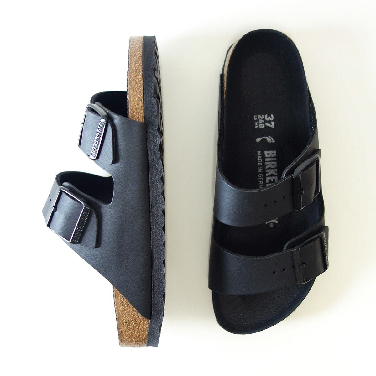 BIRKENSTOCKビルケンシュトックARIZONA（アリゾナ）Triplesブラック1019069（ナローフィット幅狭）ドイツ生まれの快適サンダル「靴」