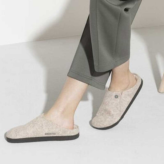 ビルケンシュトックBIRKENSTOCKZermattShearling（ツェルマットシアリング）ラムスキンボア幅狭（ナローフィット）1020029（ウールフェルト／Eggnog）ドイツ製室内履き「靴」