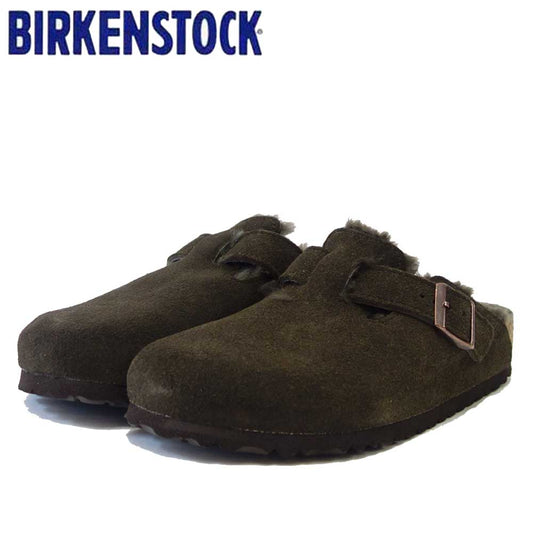 ビルケンシュトック BIRKENSTOCK Boston VL/Fell（ボストン）幅広（レギュラーフィット） 1020567 （スエードレザー／モカ）（ラムスキンボア）メンズ サボ クロッグ ドイツ製快適サンダル 「靴」
