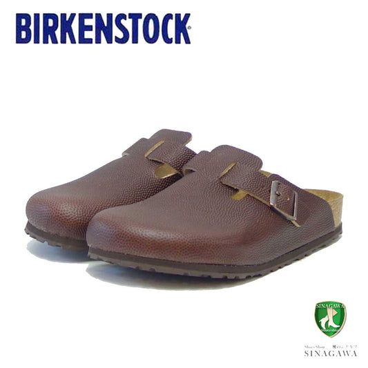 ビルケンシュトック BIRKENSTOCK Boston（ボストン）幅広（レギュラーフィット） 1022296（エンボスレザー／ロースト）メンズ サボ クロッグ ドイツ製快適サンダル 「靴」
