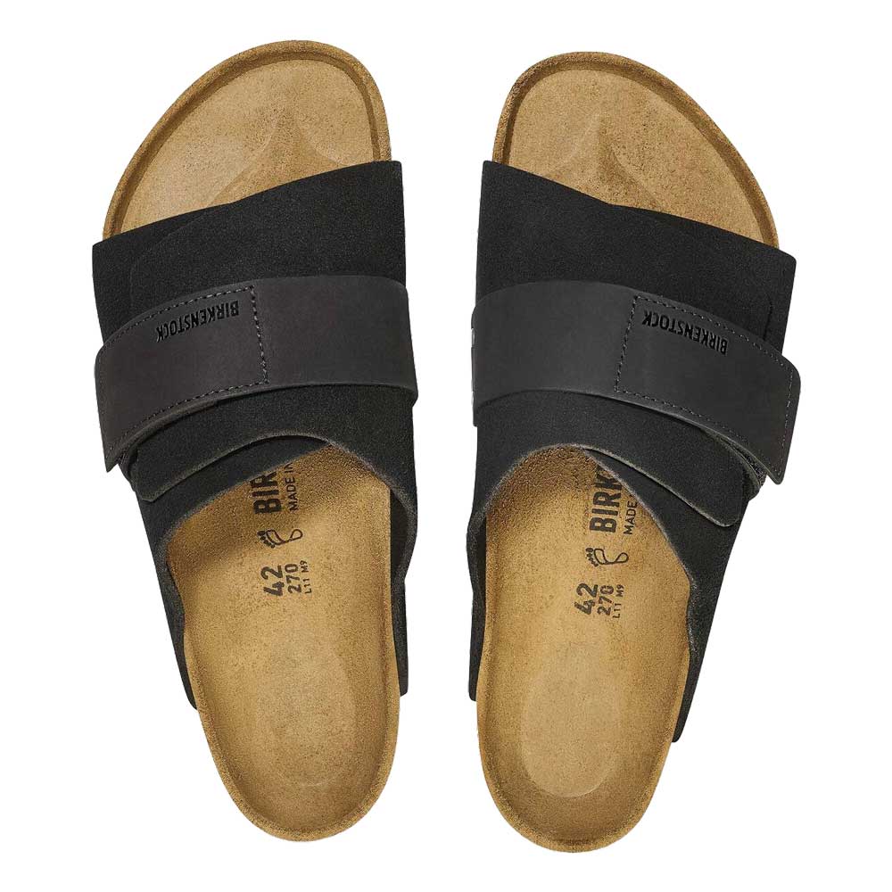 ビルケンシュトックBIRKENSTOCKKyoto（キョウト）1022350ブラック（ヌバック/スエードレザー）（メンズサンダルレギュラーフィット）「正規輸入品」「靴」