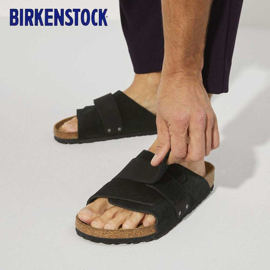 ビルケンシュトックBIRKENSTOCKKyoto（キョウト）1022350ブラック（ヌバック/スエードレザー）（メンズサンダルレギュラーフィット）「正規輸入品」「靴」