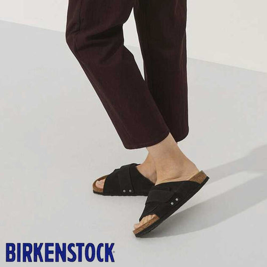 ビルケンシュトックBIRKENSTOCKKyoto（キョウト）1022566ブラック（ヌバック／スエード）（レディースサンダルナローフィット）「正規輸入品」「靴」