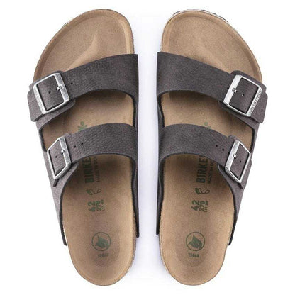 BIRKENSTOCKビルケンシュトックARIZONAVegan（アリゾナヴィーガン）マイクロファイバー1023042デザートダストブラック（レギュラーフィット幅広）ドイツ製コンフォートサンダル正規品「靴」