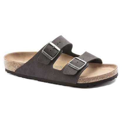 BIRKENSTOCK ビルケンシュトック ARIZONA Vegan（アリゾナ ヴィーガン）マイクロファイバー 1023042 デザートダスト ブラック（レギュラーフィット 幅広） ドイツ製 コンフォートサンダル  正規品 「靴」
