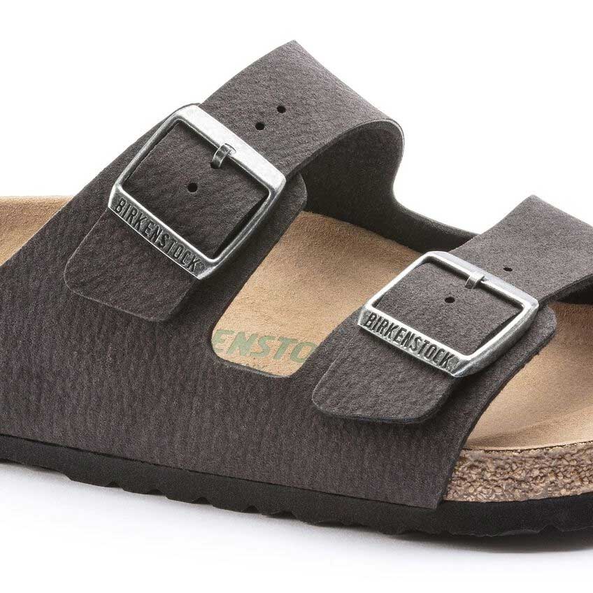 BIRKENSTOCKビルケンシュトックARIZONAVegan（アリゾナヴィーガン）マイクロファイバー1023042デザートダストブラック（レギュラーフィット幅広）ドイツ製コンフォートサンダル正規品「靴」