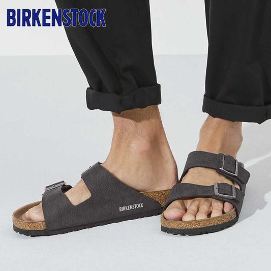 BIRKENSTOCKビルケンシュトックARIZONAVegan（アリゾナヴィーガン）マイクロファイバー1023042デザートダストブラック（レギュラーフィット幅広）ドイツ製コンフォートサンダル正規品「靴」