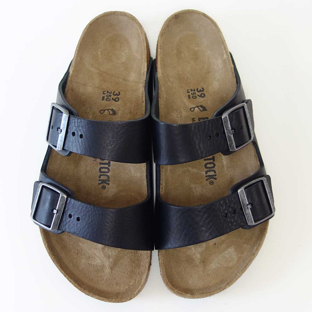 BIRKENSTOCKビルケンシュトックARIZONABS（アリゾナ）天然皮革1023115ヴィンテージウッドブラック（レギュラーフィット幅広）ドイツ製コンフォートサンダル正規品「靴」