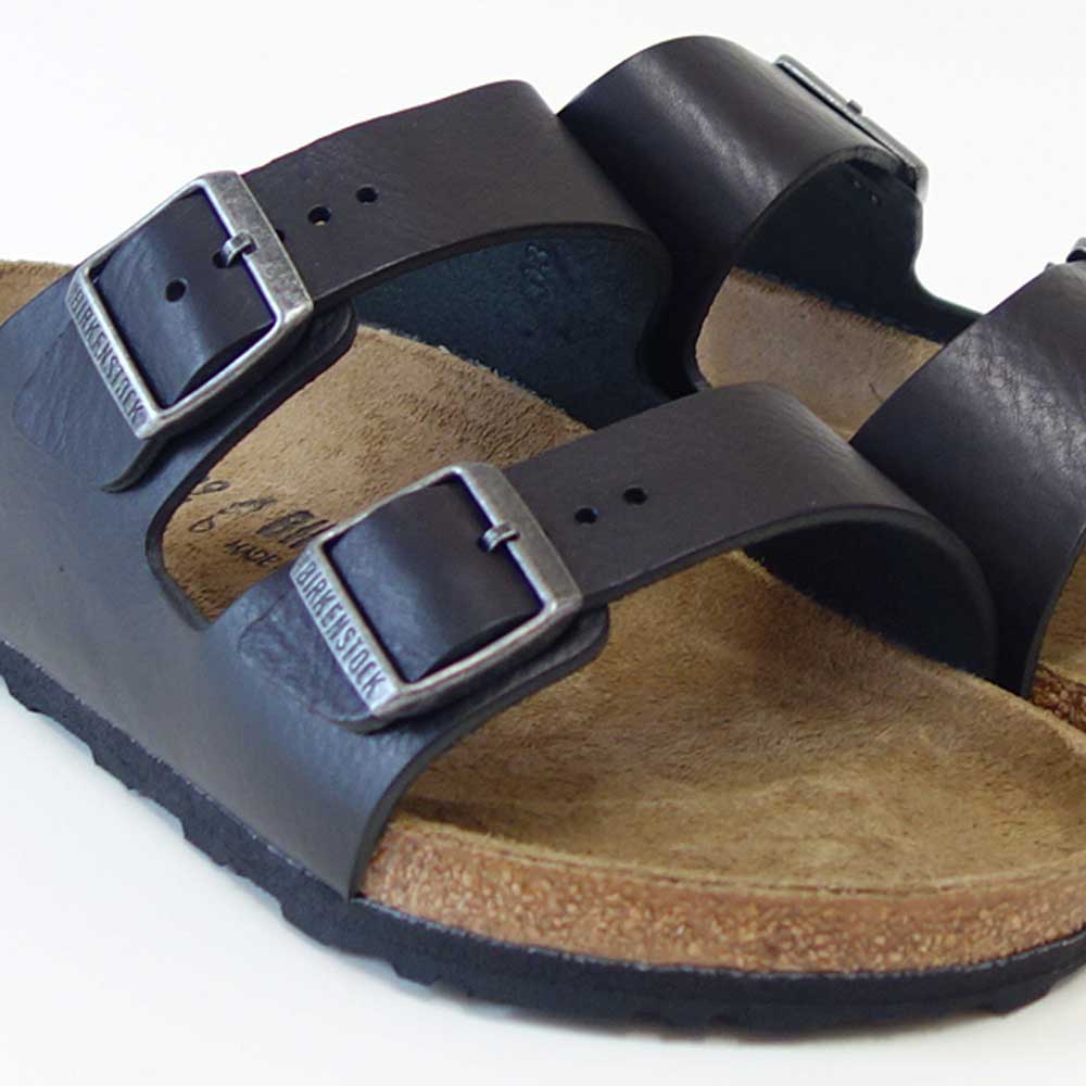 BIRKENSTOCKビルケンシュトックARIZONABS（アリゾナ）天然皮革1023115ヴィンテージウッドブラック（レギュラーフィット幅広）ドイツ製コンフォートサンダル正規品「靴」