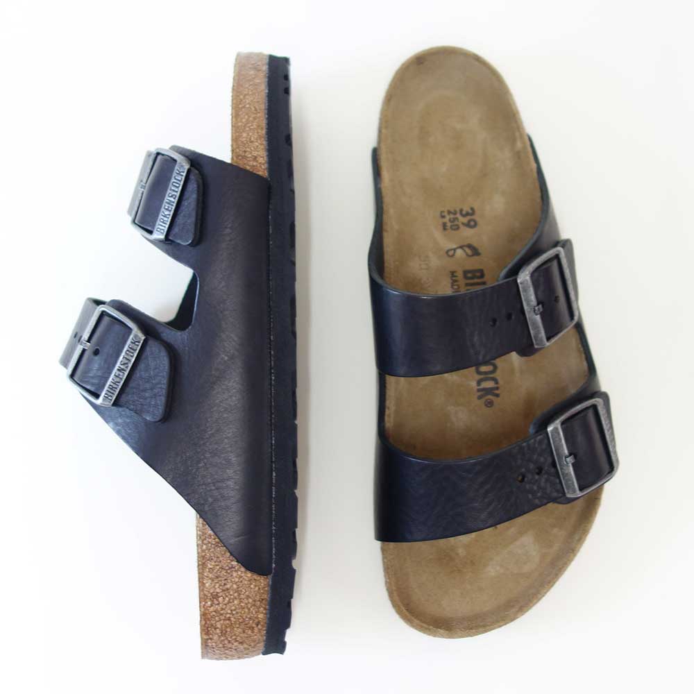 BIRKENSTOCKビルケンシュトックARIZONABS（アリゾナ）天然皮革1023115ヴィンテージウッドブラック（レギュラーフィット幅広）ドイツ製コンフォートサンダル正規品「靴」