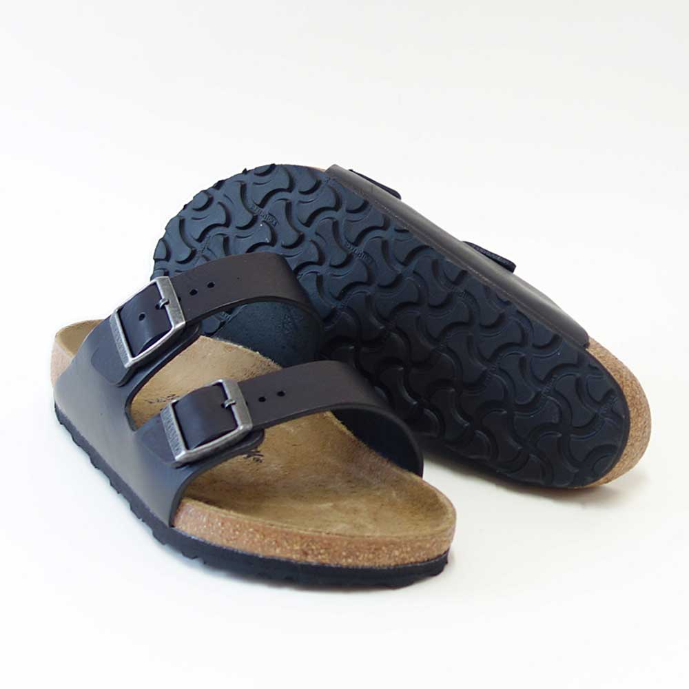 BIRKENSTOCKビルケンシュトックARIZONABS（アリゾナ）天然皮革1023115ヴィンテージウッドブラック（レギュラーフィット幅広）ドイツ製コンフォートサンダル正規品「靴」