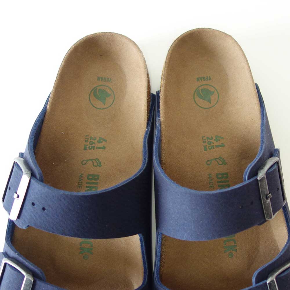 BIRKENSTOCKビルケンシュトックARIZONAVegan（アリゾナヴィーガン）マイクロファイバー1023116デザートダストインディゴブルー（レギュラーフィット幅広）ドイツ製コンフォートサンダル正規品「靴」