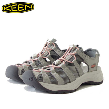 KEEN キーン アストリア ウエスト サンダル  1023589（レディース）カラー ：グレー／コーラル  アウトドア スポーツサンダル ウォーターサンダル「靴」