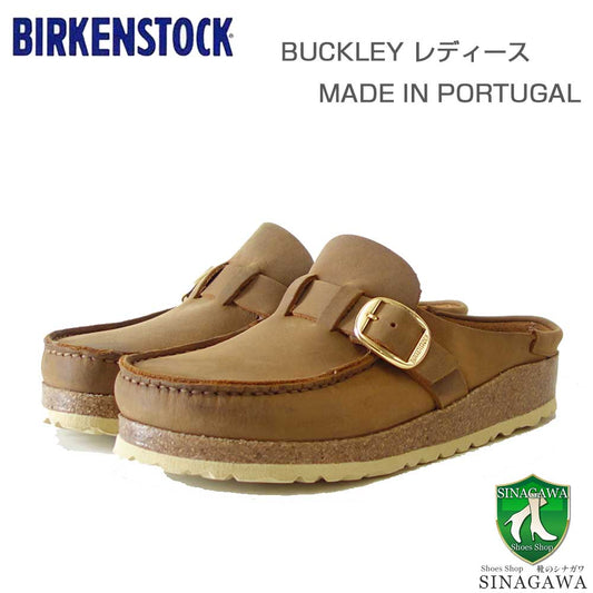 ビルケンシュトックBIRKENSTOCKBuckley（バックリー）幅狭（ナローフィット）1024028（オイルドヌバックレザー／コニャック）サボクロッグ快適サンダル「靴」