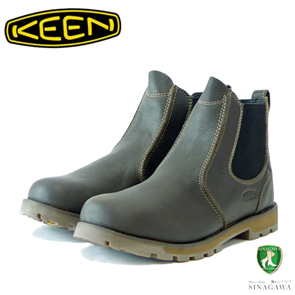 KEEN キーン シアトル ロメオ（ソフトトゥ）  ワークブーツ 1024261（メンズ）カラー：Cascade Brown/Black 工事現場 アウトドア サイドゴア チェルシーブーツ ウォーキング 「靴」