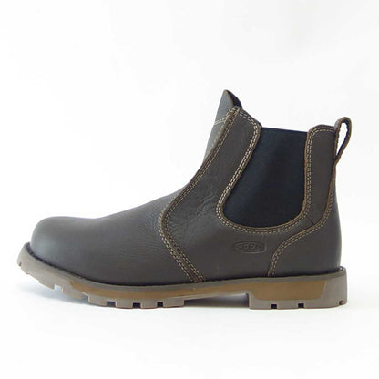KEEN キーン シアトル ロメオ（ソフトトゥ）  ワークブーツ 1024261（メンズ）カラー：Cascade Brown/Black 工事現場 アウトドア サイドゴア チェルシーブーツ ウォーキング 「靴」