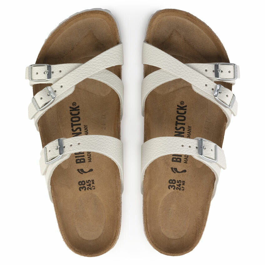 BIRKENSTOCKビルケンシュトックFranca（フランカ）ホワイト1024422（ナローフィット幅狭）レディースサンダルトングミュールクロッグコンフォートドイツ製「正規品」「靴」