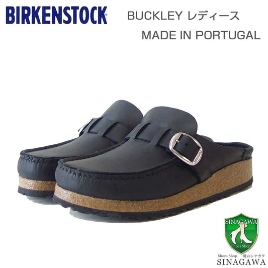 ビルケンシュトックBIRKENSTOCKBuckley（バックリー）幅狭（ナローフィット）1024942（オイルドヌバックレザー／ブラック）サボクロッグ快適サンダル「靴」