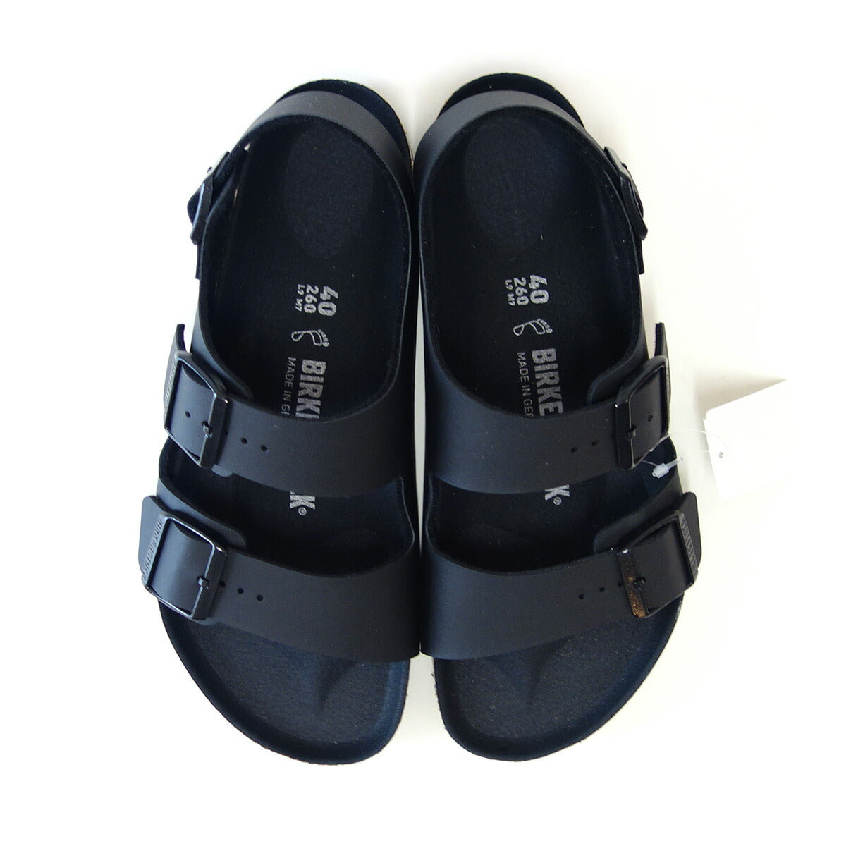 BIRKENSTOCKビルケンシュトックMILANO（ミラノ）1024997Triplesブラック（メンズレギュラーフィット幅広）ドイツ製コンフォートサンダル正規品「靴」