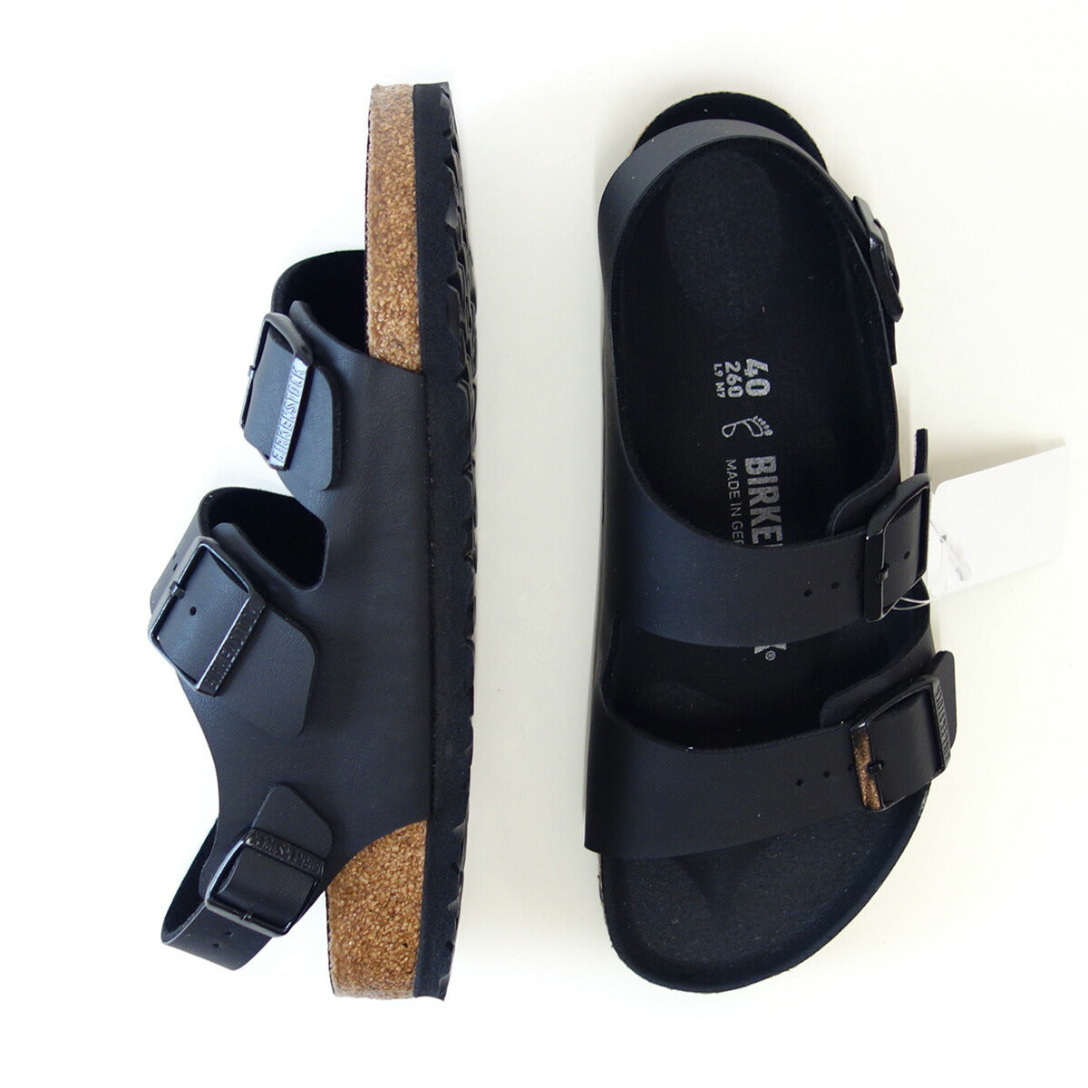 BIRKENSTOCKビルケンシュトックMILANO（ミラノ）1024997Triplesブラック（メンズレギュラーフィット幅広）ドイツ製コンフォートサンダル正規品「靴」