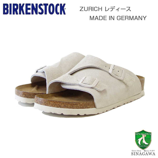ビルケンシュトックBIRKENSTOCKZurich（チューリッヒ）1025008アンティークホワイト（スエードレザー）（レディースサンダルナローフィット）「正規輸入品」「靴」