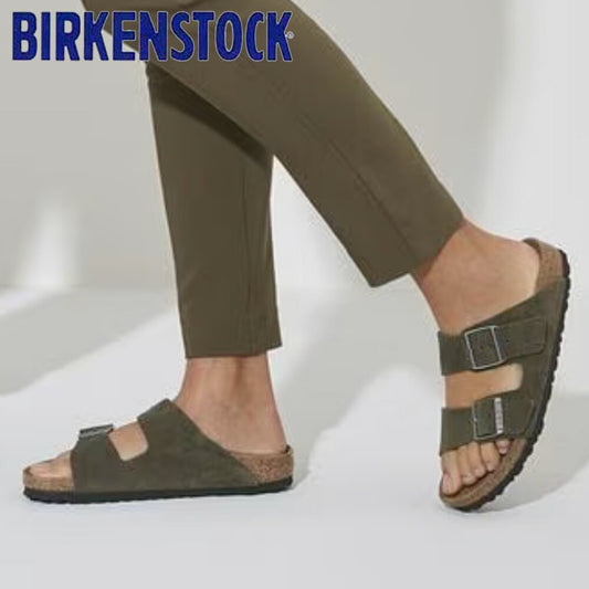 BIRKENSTOCKビルケンシュトックARIZONA（アリゾナ）スエードレザータイム1025047（ナローフィット幅狭）レディースサンダル「靴」