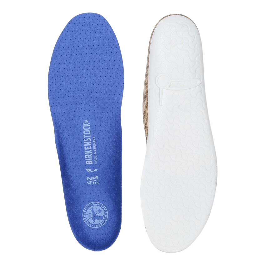 ビルケンシュトックBIRKENSTOCKインソールブルーフットベッドフルレングスマイクロファイバー1025100ナローフィット（中敷を取り外せるスニーカー用）コルク製フットベッド（ドイツ製）
