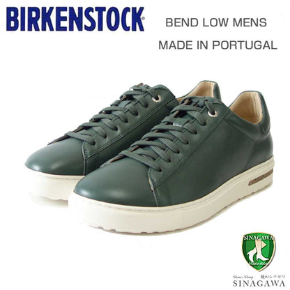 ビルケンシュトック BIRKENSTOCK Bend Low（ベンド ロー）  1025196（ナチュラルレザー／グリーン） メンズ レザー スニーカー コンフォート シューズ「靴」