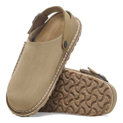 ビルケンシュトックBIRKENSTOCKLutryPremiumSuede（ルトリー）幅狭（ナローフィット）1025297（ベロアレザー／グレイトープ）サボクロッグ快適サンダル「靴」