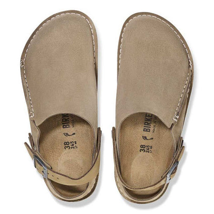 ビルケンシュトックBIRKENSTOCKLutryPremiumSuede（ルトリー）幅狭（ナローフィット）1025297（ベロアレザー／グレイトープ）サボクロッグ快適サンダル「靴」