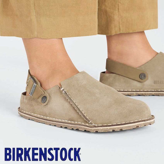 ビルケンシュトックBIRKENSTOCKLutryPremiumSuede（ルトリー）幅狭（ナローフィット）1025297（ベロアレザー／グレイトープ）サボクロッグ快適サンダル「靴」