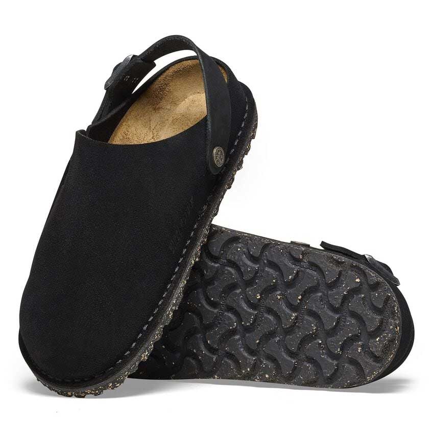 ビルケンシュトックBIRKENSTOCKLutryPremiumSuede（ルトリー）幅狭（ナローフィット）1025356（ベロアレザー／ブラック）サボクロッグ快適サンダル「靴」
