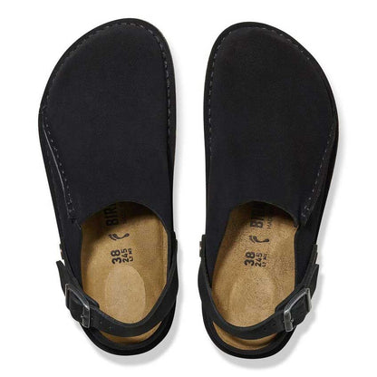 ビルケンシュトックBIRKENSTOCKLutryPremiumSuede（ルトリー）幅狭（ナローフィット）1025356（ベロアレザー／ブラック）サボクロッグ快適サンダル「靴」