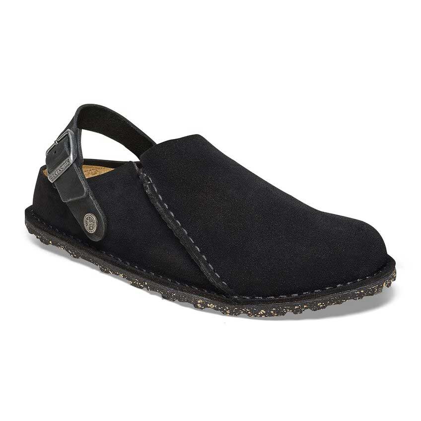 ビルケンシュトックBIRKENSTOCKLutryPremiumSuede（ルトリー）幅狭（ナローフィット）1025356（ベロアレザー／ブラック）サボクロッグ快適サンダル「靴」