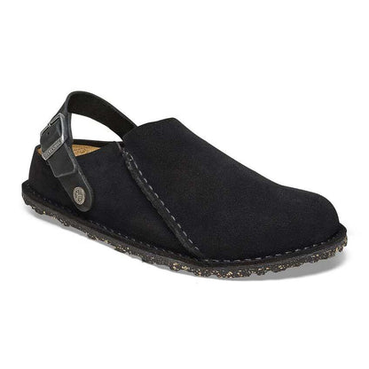 ビルケンシュトックBIRKENSTOCKLutryPremiumSuede（ルトリー）幅狭（ナローフィット）1025356（ベロアレザー／ブラック）サボクロッグ快適サンダル「靴」