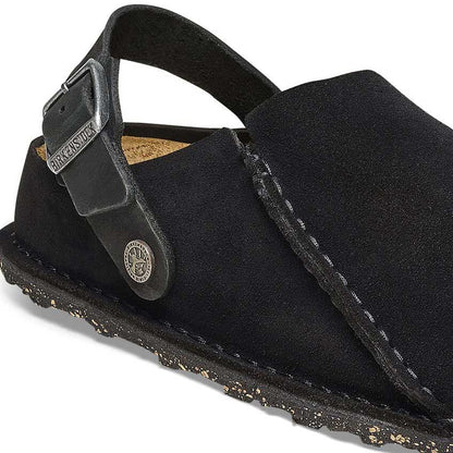 ビルケンシュトックBIRKENSTOCKLutryPremiumSuede（ルトリー）幅狭（ナローフィット）1025356（ベロアレザー／ブラック）サボクロッグ快適サンダル「靴」