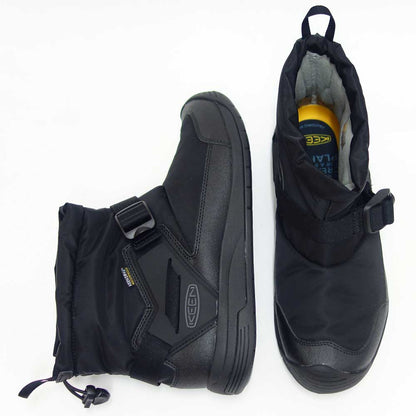KEEN キーン HOODROMEO WP フッドロメオ ウォータープルーフ  1025473（メンズ）カラー： Black / Black 防水 ショートブーツ ウォーキング「靴」