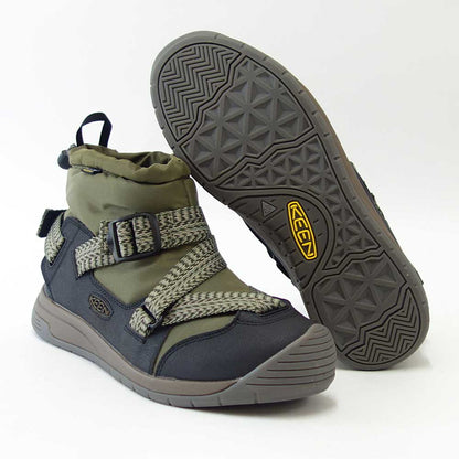 【SALE 30%OFF】 キーン KEEN  HOODZERRA WP フッドゼラ ウォータープルーフ 1025478 Dark Olive/Black（メンズ） 防水 ショートブーツ ウォーキング 「靴」