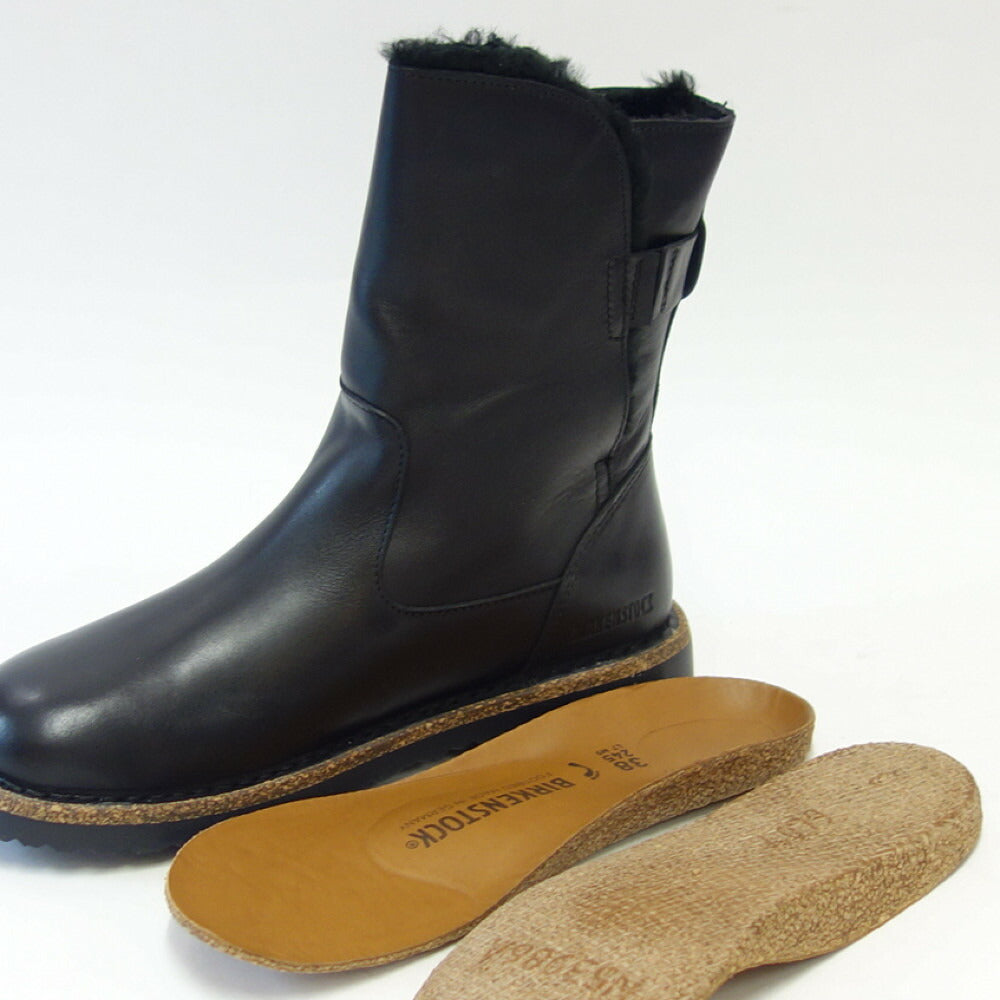 ビルケンシュトックBIRKENSTOCKUppsalaShearlingアップサラシアリング（レディース）1025568（ブラック）ハーフブーツ「靴」