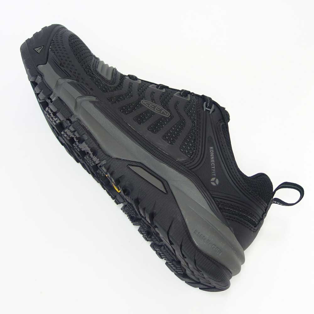 KEEN キーン カンザスシティ（カーボンファイバートゥ）  ワークシューズ 1025577（メンズ）カラー：Black / Gun Metal アウトドア ウォーキングシューズ ハイキングシューズ「靴」