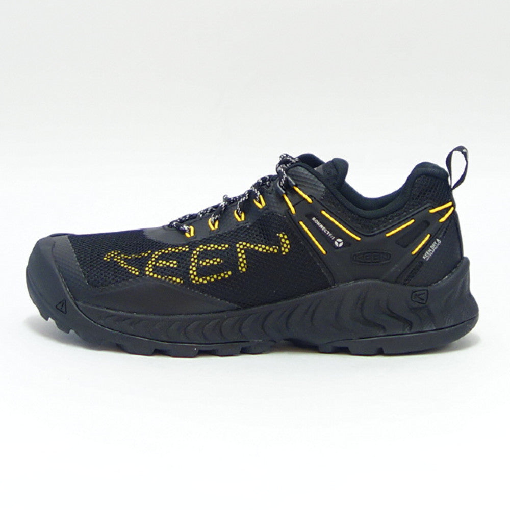 【SALE 20%OFF】 KEEN キーン NXIS EVO WP 1025910  ネクシス エヴォ ウォータープルーフ カラー：Black/Keen Yellow ライトハイキングシューズ ウォーキング トレッキング トラベル（メンズ）「靴」